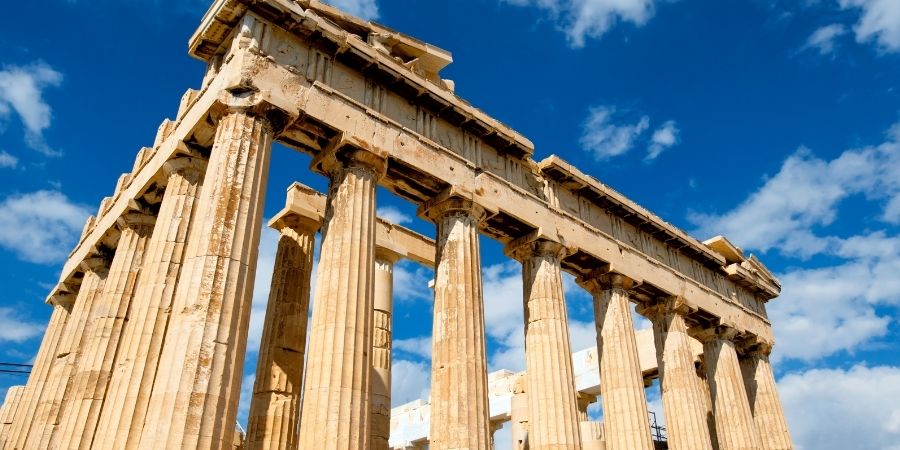 resto de arquitectura de Grecia
